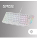 Teclado Mecânico Mars Gaming MKMINIPRO White RGB 60% US Blue Switches