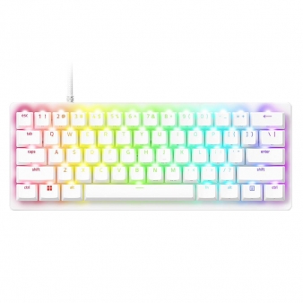 Teclado Mec&acirc;nico Razer Huntsman V3 Pro Mini 60% RGB Analog Optical Switches Gen-2 US Branco