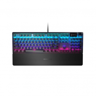 Teclado Mec&acirc;nico H&iacute;brido Steelseries Apex 5 US RGB