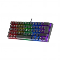 Teclado Mec&acirc;nico Mars Gaming MK60 60% FRGB Rainbow Anti-Dust Blue Switch PT Preto