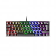 Teclado Mec&acirc;nico Mars Gaming MK60 60% FRGB Rainbow Anti-Dust Blue Switch PT Preto