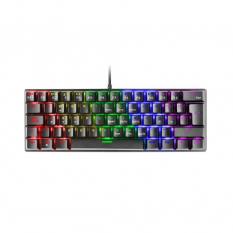 Teclado Mec&acirc;nico Mars Gaming MK60 60% FRGB Rainbow Anti-Dust Blue Switch PT Preto