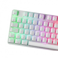Teclado Mec&acirc;nico Mars Gaming MKREVO PRO White TKL RGB Outemu Blue Switches PT