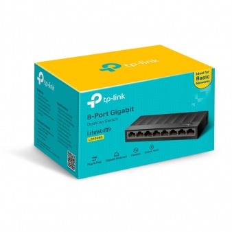 Switch TP-Link LS1008G LiteWave 8 Portas Gigabit UnManaged