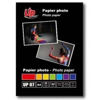 Papel Fotogr&aacute;fico Uprint A4 Brilhante 20 Folhas 180 gr