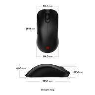 Rato &Oacute;ptico BenQ Zowie FK2-DW Wireless 3200DPI Preto