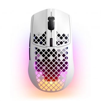 Rato &Oacute;ptico Steelseries Aerox 3 RGB Wireless/Bluetooth 18000DPI Branco