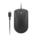 Rato Óptico Lenovo 400 USB-C Compact 2400DPI Preto