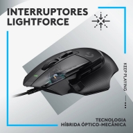 Rato &Oacute;ptico Logitech G502 X Wired Hero 25600DPI Gaming Preto