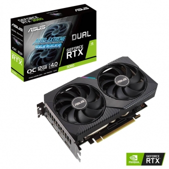 Placa Gráfica Asus NVIDIA GeForce RTX 3060 "Ampere" Dual V2 12GB OC GDDR6 Placa Gráfica Asus NVIDIA GeForce RTX 3060 "Ampere" Dual V2 12GB OC GDDR6