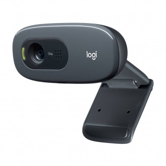 Webcam Logitech C270 HD 720p/30fps USB Preta