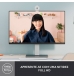 Webcam Logitech Brio 300 Full HD 1080p USB Type-C Branca
