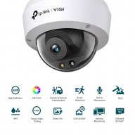 C&acirc;mara de Seguran&ccedil;a de Rede TP-Link VIGI C240 2.8mm 4MP Full-Color PoE Dome QHD 1440p IP67