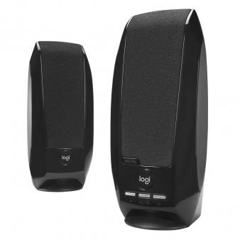 Colunas Logitech S150 2.0 USB 2W Peak / 1.2W RMS Pretas