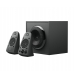 Colunas Logitech Z625 THX Sound 2.1 400W Peak / 200W RMS Pretas