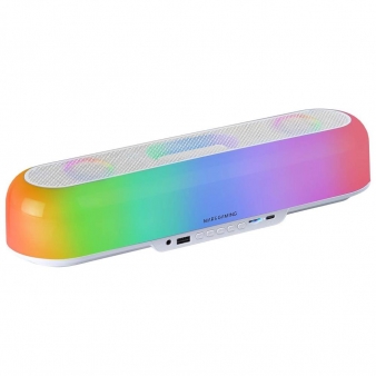 Soundbar Mars Gaming MSB-ORB 360&ordm; RGB 20W RMS Bluetooth Branca
