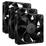 Ventoinha 120mm Corsair 2100RPM RS120 4 Pinos PWM Preta (Triple Pack)