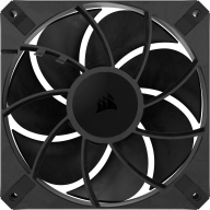 Ventoinha 120mm Corsair 2000RPM RS120 Max 4 Pinos PWM Preta (Single Pack)