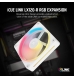 Ventoinha 120mm Corsair 2400RPM iCUE Link LX120-R RGB 4 Pinos PWM Branca (Single Pack)