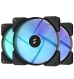 Ventoinha 140mm Fractal Design Aspect 14 RGB 1700RPM 4 Pinos PWM Black Frame/White Blades (3-Pack)