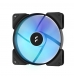 Ventoinha 140mm Fractal Design Aspect 14 RGB 1700RPM 4 Pinos PWM Black Frame/White Blades (3-Pack)