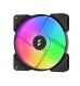 Ventoinha 140mm Fractal Design Aspect 14 RGB 1700RPM 4 Pinos PWM Black Frame/White Blades (3-Pack)