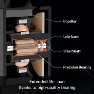 Ventoinha 120mm Arctic F12 PWM 1350RPM PWM 4 Pinos Preta (Pack 5)