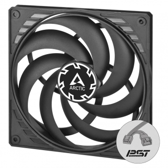 Ventoinha 140mm Arctic P14 Slim PWM PST 1800RPM 4 Pinos Preta