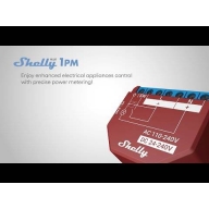 M&oacute;dulo Automa&ccedil;&atilde;o Shelly Plus 1PM - Rel&eacute; Inteligente 16A com Medidor de Energia