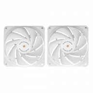 Ventoinha 120mm Mars Gaming MF-NCLX2 1800RPM Ultra Silent 4 Pinos PWM Branca (Pack 2)