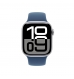 Apple Watch Series 10 GPS 42mm Alumínio Prateado c/ Bracelete Desportiva Azul denim - Small/Medium