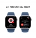 Apple Watch Series 10 GPS 42mm Alumínio Prateado c/ Bracelete Desportiva Azul denim - Small/Medium