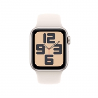 Apple Watch SE (2024) GPS 40mm Alumínio Luz das Estrelas c/ Bracelete Desportiva Luz das Estrelas - Small/Medium