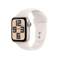 Apple Watch SE (2024) GPS 40mm Alumínio Luz das Estrelas c/ Bracelete Desportiva Luz das Estrelas - Small/Medium