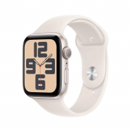 Apple Watch SE (2024) GPS 44mm Alumínio Luz das Estrelas c/ Bracelete Desportiva Luz das Estrelas - Small/Medium