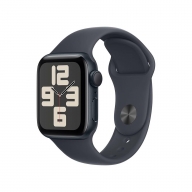 Apple Watch SE (2024) GPS 40mm Alumínio Meia-noite c/ Bracelete Desportiva Meia-noite - Small/Medium