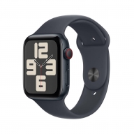 Apple Watch SE (2024) GPS + Cellular 44mm Alumínio Meia-noite c/ Bracelete Desportiva Meia-noite - Medium/Large