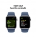 Apple Watch SE (2024) GPS 40mm Alumínio Prateado c/ Bracelete Desportiva Azul Denim - Small/Medium