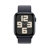 Apple Watch SE (2024) GPS 44mm Alumínio Meia-noite c/ Loop Desportiva Tinto