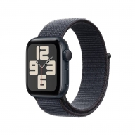 Apple Watch SE (2024) GPS 40mm Alumínio Meia-noite c/ Loop Desportiva Tinto