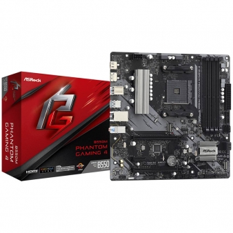 Motherboard Micro-ATX ASRock B550M Phantom Gaming 4 SktAM4