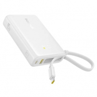 Powerbank Baseus Picogo Display 10000mAh 45W Branca