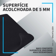 Tapete de Rato (Mousepad) Logitech G740 Large Gaming Preto