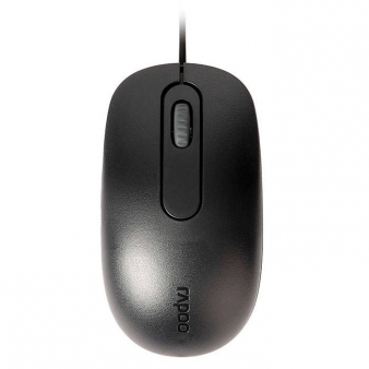 Rato &Oacute;ptico Rapoo N200 Wired 1600DPI Preto