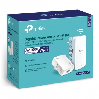 Kit Powerline TP-Link TL-WPA7517 AV1000 Gigabit AC Wi-Fi