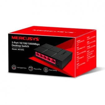 Switch Mercusys MS105G Mini 5 Portas Gigabit UnManaged
