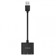 Placa de Som Externa Orico SKT3 USB 2.0 Preta