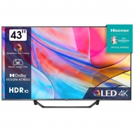 Televisão Smart TV Hisense Série A7KQ (2023) 43"/109,2cm QLED 4K UHD VIDAA