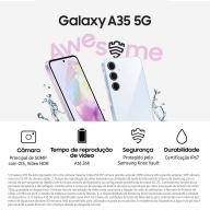 Smartphone Samsung Galaxy A35 5G 6.6" 6GB/128GB Dual SIM Navy