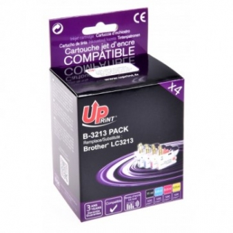 PACK TINTEIROS BROTHER LC3213/LC3211BKCMY(PACK4) - COMPATIVEL